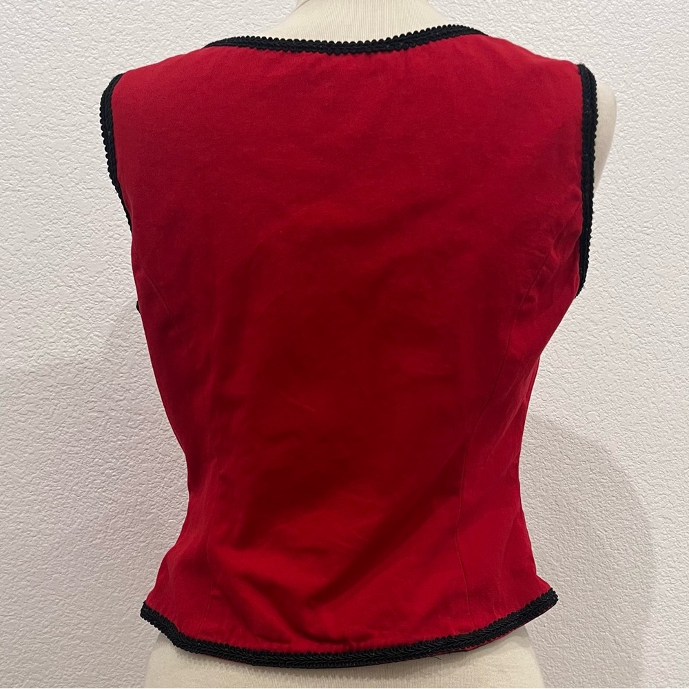 The Pyramid Collection Red Lace Up‎ Renaissance/Goth Underbust Corset. - Picture 3 of 11